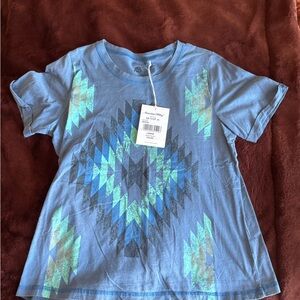 Blue Geometric Women's Blouse